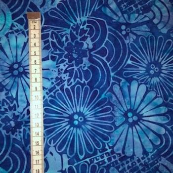 Preview: BLUE - On the Docks - Batikstoff aus Indonesien